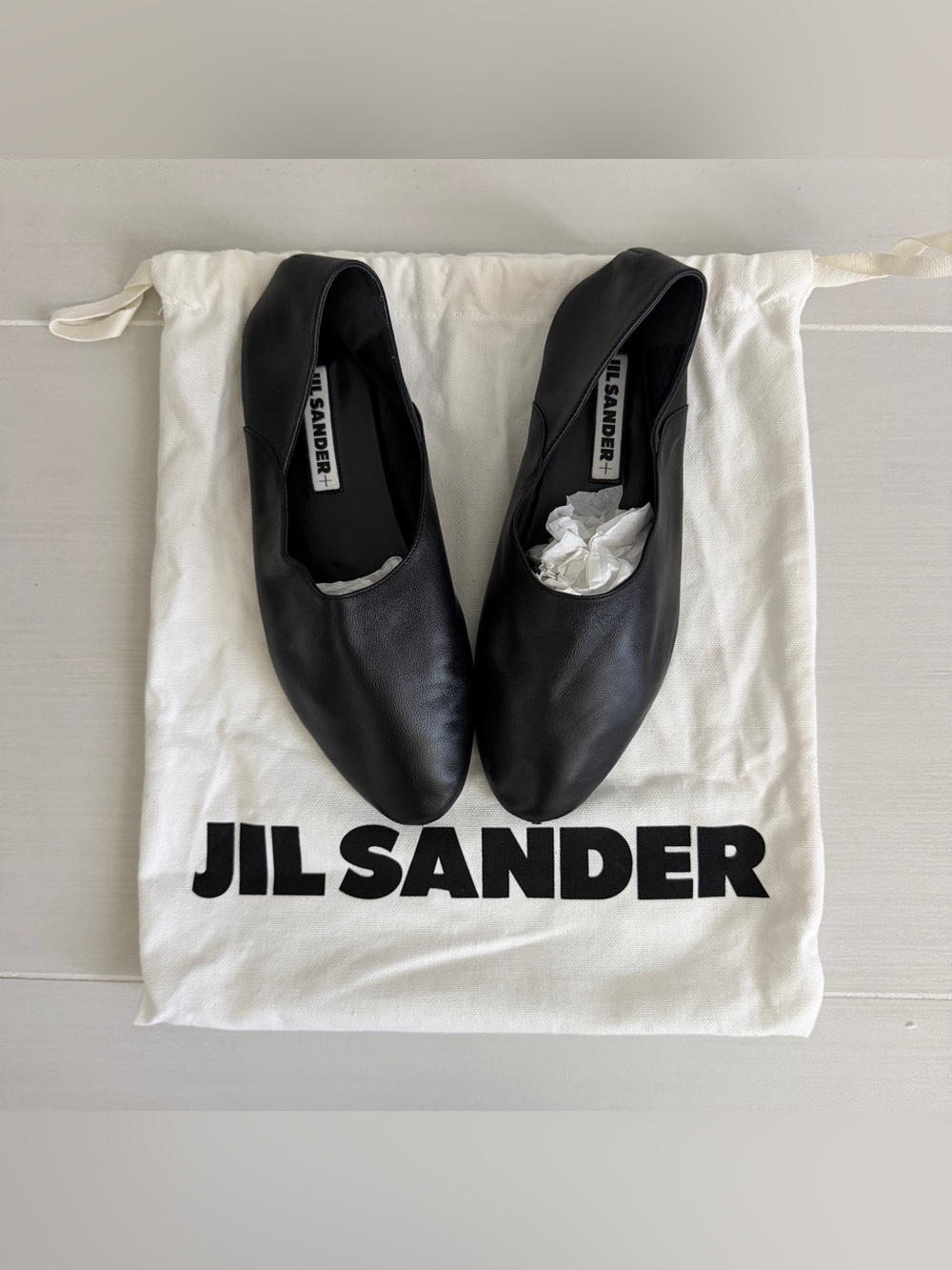 Jil Sander Sabor Leather Flats